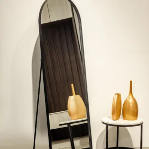 ESPEJO MEDIA LUNA CON BASE